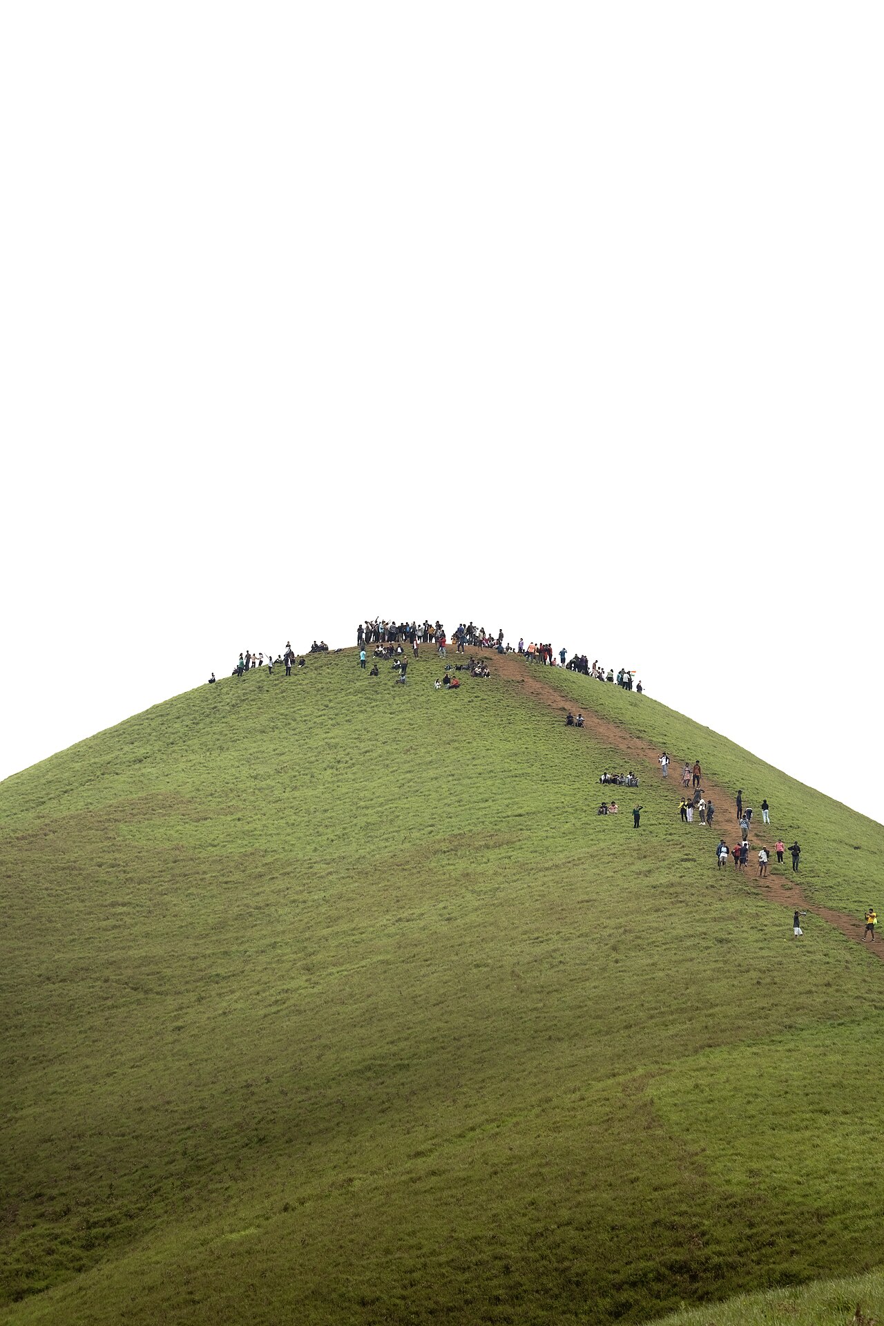 Trekkers at Netravati Peak summit, Karnataka